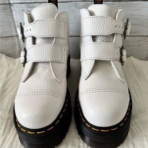 Dr. Martens Devon Flower Leather Ankle Boots